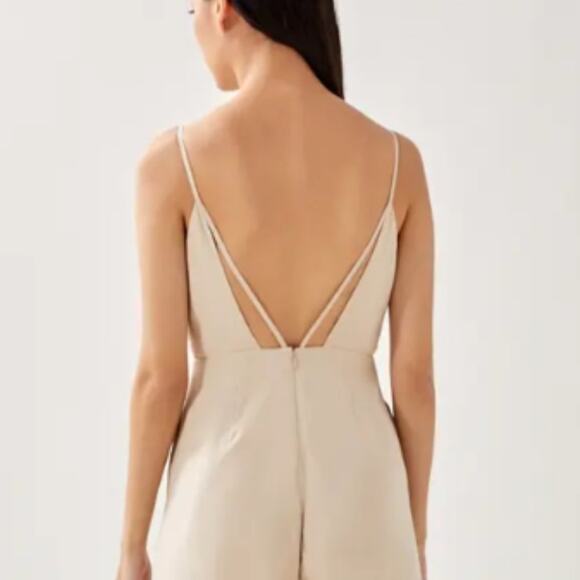 Love Bonito Beige Adriena Padded Strappy Back Jumpsuit - Picture 4 of 16